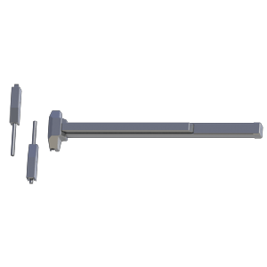 Hager 4701 SVR Exit Device Fire Rated and Non-Rated Grade 1 Push Bar Style Surface Vertical Rod - All Things Door