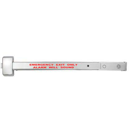 Cal-Royal Alarmed NALRMA2200 ADA Series Rim Mounted Mechanical Exit Device UL Fire Rated and Non-Rated Grade 1 Push Bar Style - All Things Door