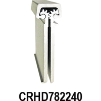 Cal-Royal CRHD78 2240 1-3/4" Door Heavy Duty Geared Aluminum Continuous Hinge Full Mortise - All Things Door