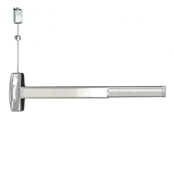 Cal-Royal ALBR7760V ADA Series Surface Vertical Rod Less Bottom Rod Mechanical Exit Device UL Fire Rated and Non-Rated Grade 1 Push Bar Style - All Things Door