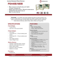 Command Access PS440B Battery Backup Circuit 4A 24V 4 Output Regulated Power Supply - All Things Door