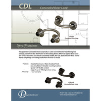 Design Hardware CDL Concealed Door Loop Electric Power Transfer EPT - All Things Door
