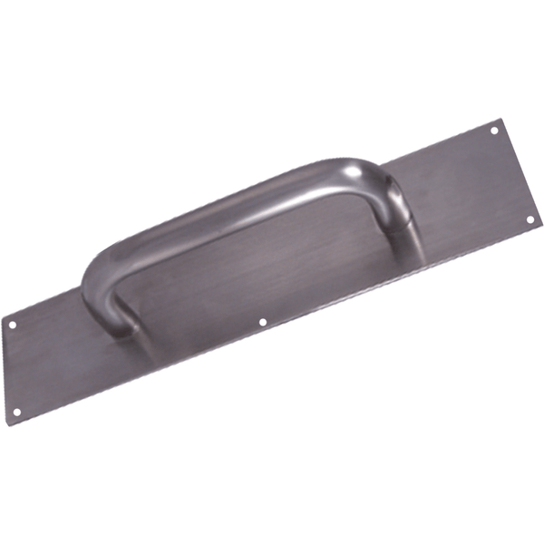 Design Hardware Pull Plate Pull-P3 1/2x15 3/4" Diameter Pull 3-1/2" x 15" Plate 8" CTC - All Things Door
