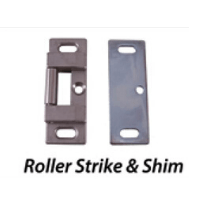 Design Hardware Roller Strike and Shim for use with 1000R and 2000R Rim Exit Devices - All Things Door