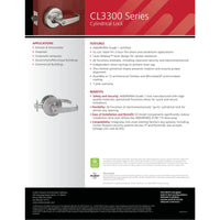 Grade 1 Cylindrical Corbin Russwin CL3300 Lockset Electronically Modified by Command Access Fail Safe or Fail Secure - All Things Door