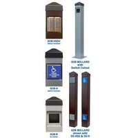 MS Sedco 608 & 628 Series Heavy Duty Push Button Plate Switch Bollards - All Things Door