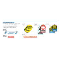 MS Sedco ANSI Compliant Door Safety Decals - All Things Door