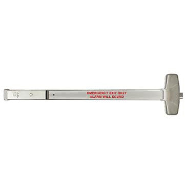 Cal-Royal Alarmed 6600 Series Rim Mounted Mechanical Exit Device UL Fire Rated and Non-Rated Grade 1 Push Bar Style - All Things Door