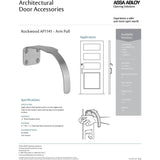 Rockwood AP1141.32DMS Hands Free Arm Pull - All Things Door